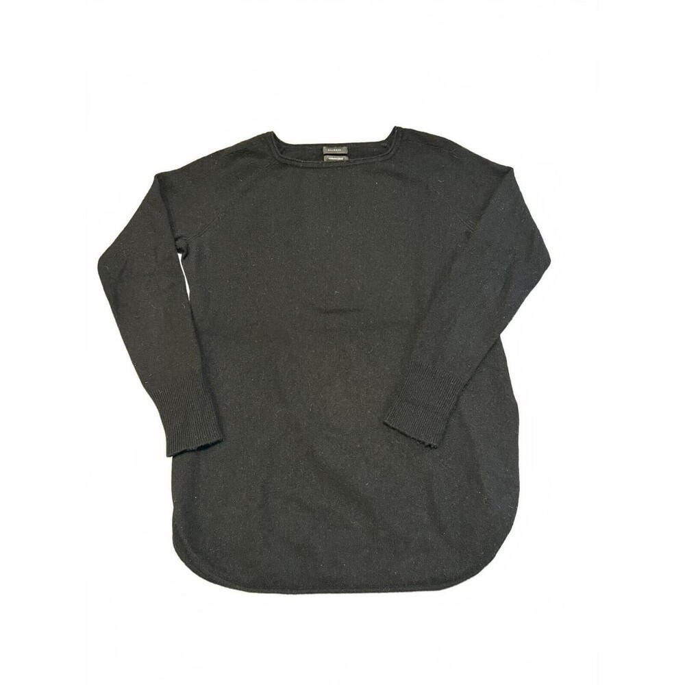 Halogen Womens M Black Cashmere Blend Tunic Sweater Long Sleeve